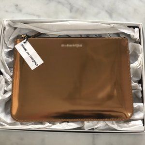 Commes des Garcons Gold unisex clutch/pouch - NWT